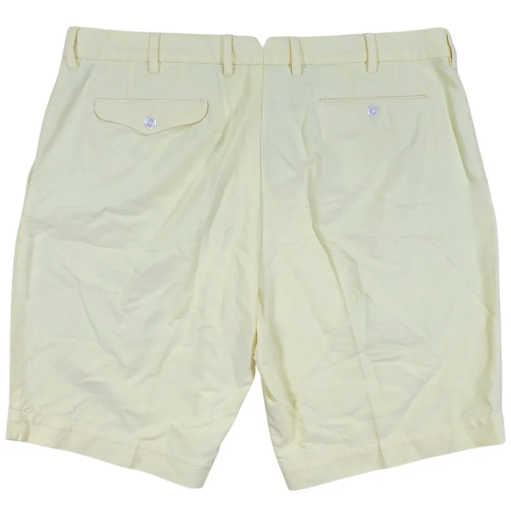 Polo Ralph Lauren Shorts Men 40 Yellow Cotton Oxford Chino Preppy Classic Summer